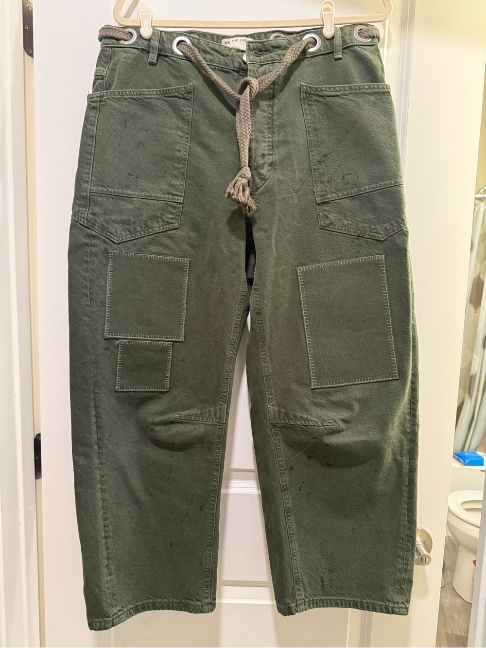 Free People We The Free Moxie Pull-On Barrel Jeans
Forest Night